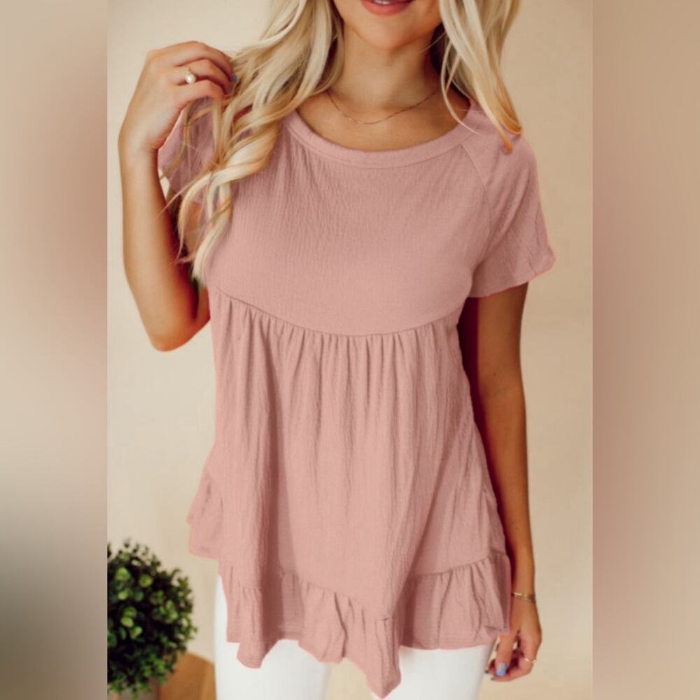 *NEW* Blush Pink Women's Boho Top | Size M, L, XL - Picture 1 of 6